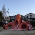 武豊町 アサリ池公園、長尾児童館の遊具、駐車場情報!タコの遊具有!