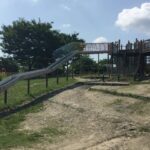 名古屋市天白区 天白公園の遊具、駐車場などの情報!長いローラー滑り台有
