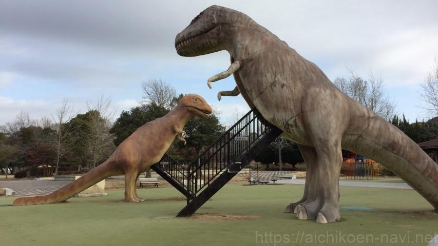 名古屋市緑区大高緑地恐竜滑り台恐竜広場